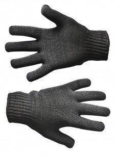 Рукавички плетені чорні подвійні, L, (540), (Україна) від компанії Купина - фото 1
