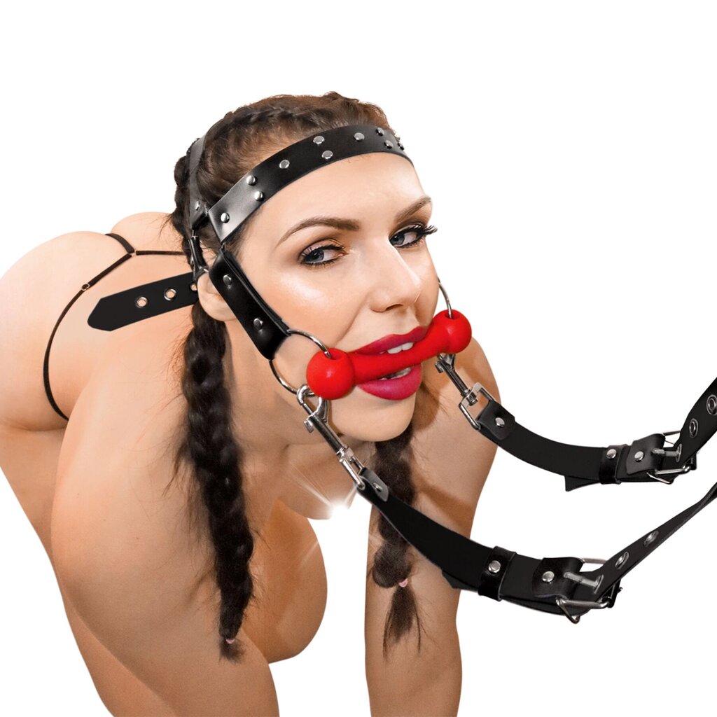 БДСМ кляп-упряжка  Art of Sex - BDSM Gag Harness Pony від компанії poppersoff Попперс Київ Україна. Купити з доставкою - фото 1