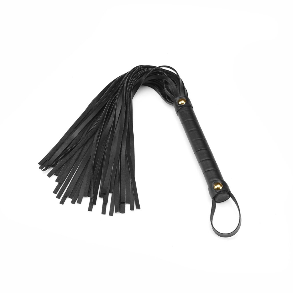 Флоггер Liebe Seele Black Organosilicon Flogger від компанії poppersoff Попперс Київ Україна. Купити з доставкою - фото 1