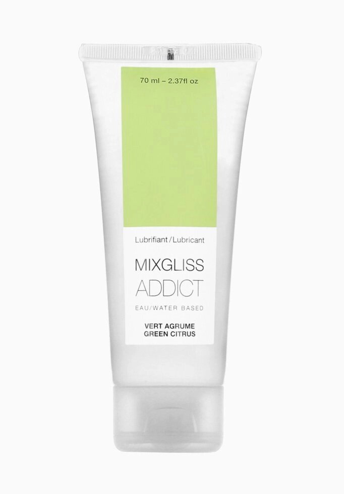 Лубрикант на водяній основі MixGliss Addict Green Citrus (70 мл) лайм від компанії poppersoff Попперс Київ Україна. Купити з доставкою - фото 1