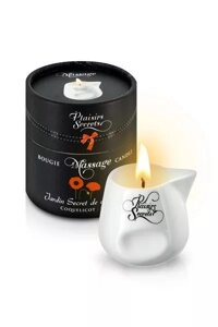 Масажна свічка Plaisirs Secrets Poppy (80 мл) подарункова упаковка, керамічну посудину