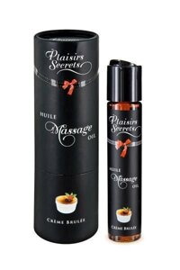 Масажне масло Plaisirs Secrets Creme Brulee (59 мл) з афродизіаками їстівне, подарункова упаковка