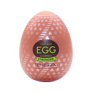 Мастурбатор-яйце Tenga Egg Combo, щільний TPE, пробник лубриканта 5 мл