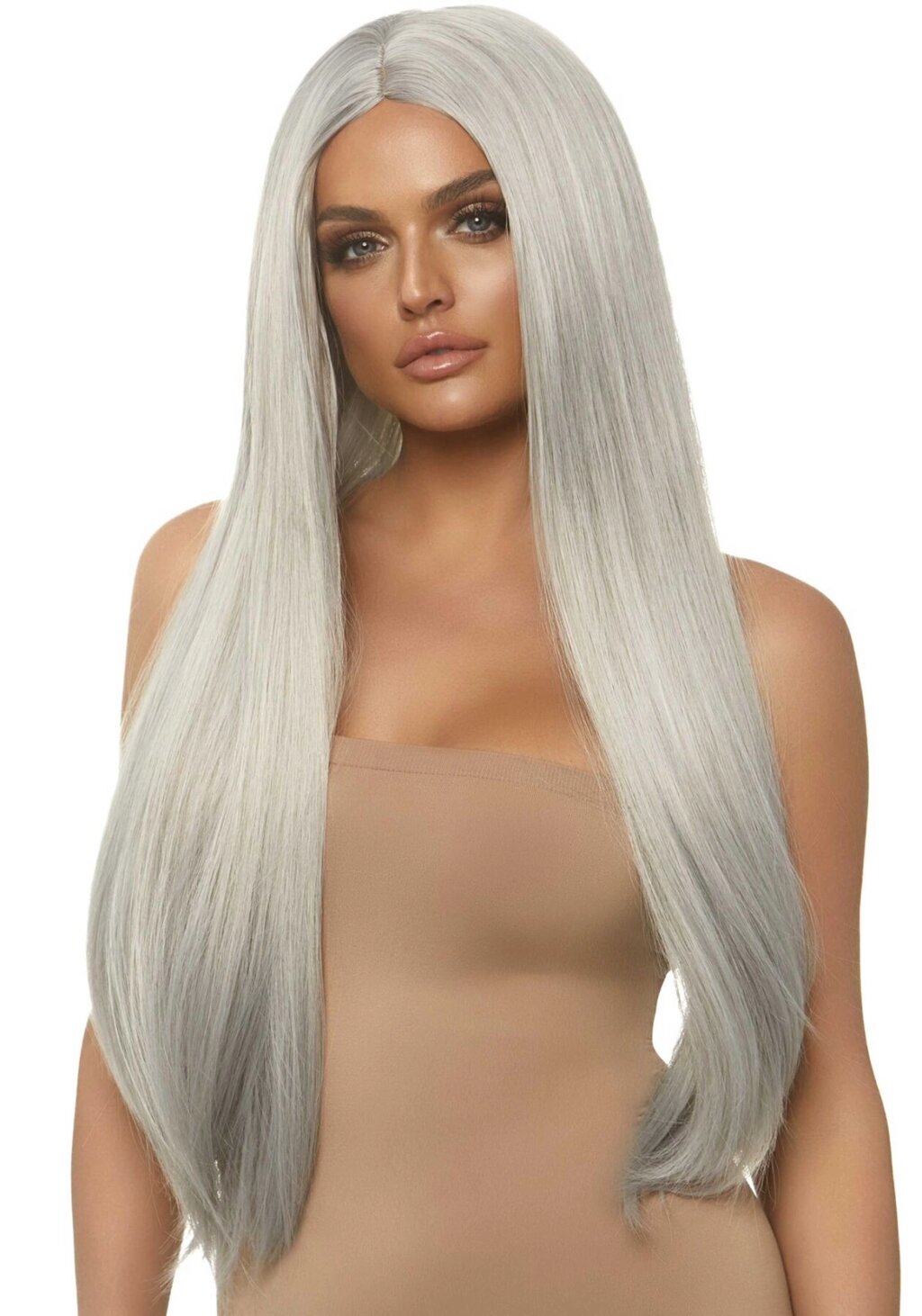 Перука Leg Avenue 33″ Long straight center part wig Grey від компанії poppersoff Попперс Київ Україна. Купити з доставкою - фото 1