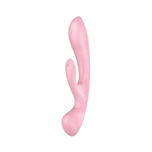 Вібратор-кролик Satisfyer Triple Oh Pink в Києві от компании poppersoff Попперс Киев Украина. Купить с доставкой