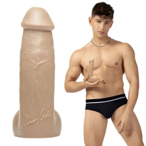 Фалоімітатор Fleshjack Boys: Reno Gold Dildo, по зліпку пеніса порноактора