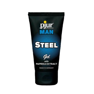 Гель для пеніса стимулюючий pjur MAN Steel Gel 50 ml з екстрактом паприки і ментолом