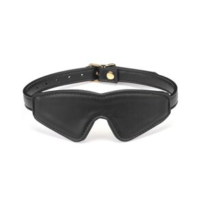 Маска на очі Liebe Seele Black Organosilicon Blindfold в Києві от компании poppersoff Попперс Киев Украина. Купить с доставкой