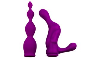 Насадки для двостороннього вібратора Adrien Lastic AD-2X - Anal set