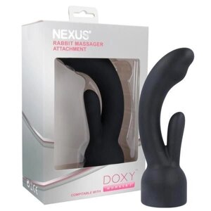 Насадка для вибромассажера Doxy Number 3 - Nexus Rabbit Massager у вигляді вібратора-кролика в Києві от компании poppersoff Попперс Киев Украина. Купить с доставкой