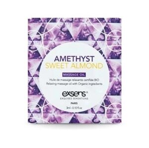 Пробник масажного масла EXSENS Amethyst Sweet Almond 3мл в Києві от компании poppersoff Попперс Киев Украина. Купить с доставкой