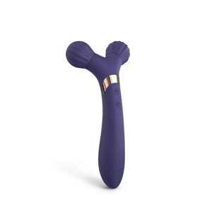 Vibrator -Massager для пар 2 в 1 любов до любові до вогневої кулі - опівночі індіго в Києві от компании poppersoff Попперс Киев Украина. Купить с доставкой