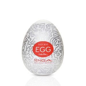 Мастурбатор-яйце Tenga Keith Haring Egg Party в Києві от компании poppersoff Попперс Киев Украина. Купить с доставкой