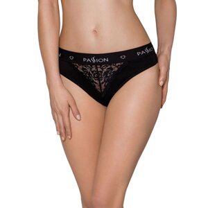 Трусики з широкою гумкою і мереживом Passion PS001 PANTIES M, black в Києві от компании poppersoff Попперс Киев Украина. Купить с доставкой