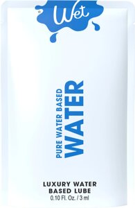 Пробник Wet Pure Water Based (3 мл ) в Києві от компании poppersoff Попперс Киев Украина. Купить с доставкой