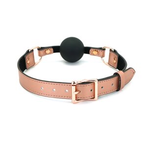 Кляп Liebe Seele Rose Gold Memory Ball Gag в Києві от компании poppersoff Попперс Киев Украина. Купить с доставкой