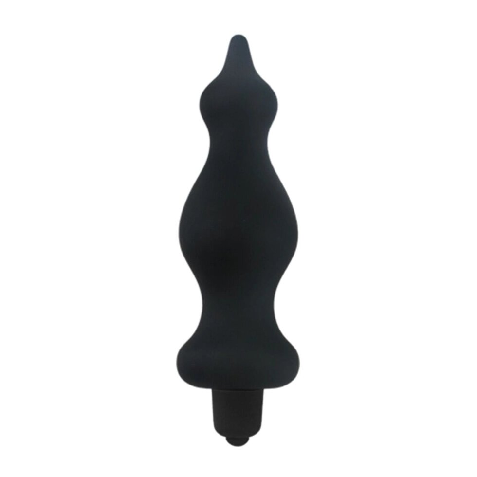 Анальна пробка з вібрацією Adrien Lastic Bullet Amuse Black, макс. діаметр 3,9см - Україна