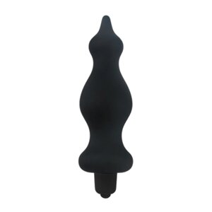 Анальна пробка з вібрацією Adrien Lastic Bullet Amuse Black, макс. діаметр 3,9см