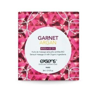 Пробник масажного масла EXSENS Garnet Argan 3мл від компанії poppersoff Попперс Київ Україна. Купити з доставкою - фото 1