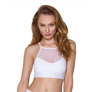 Спортивний топ з прозорою вставкою Passion PS006 TOP S, white