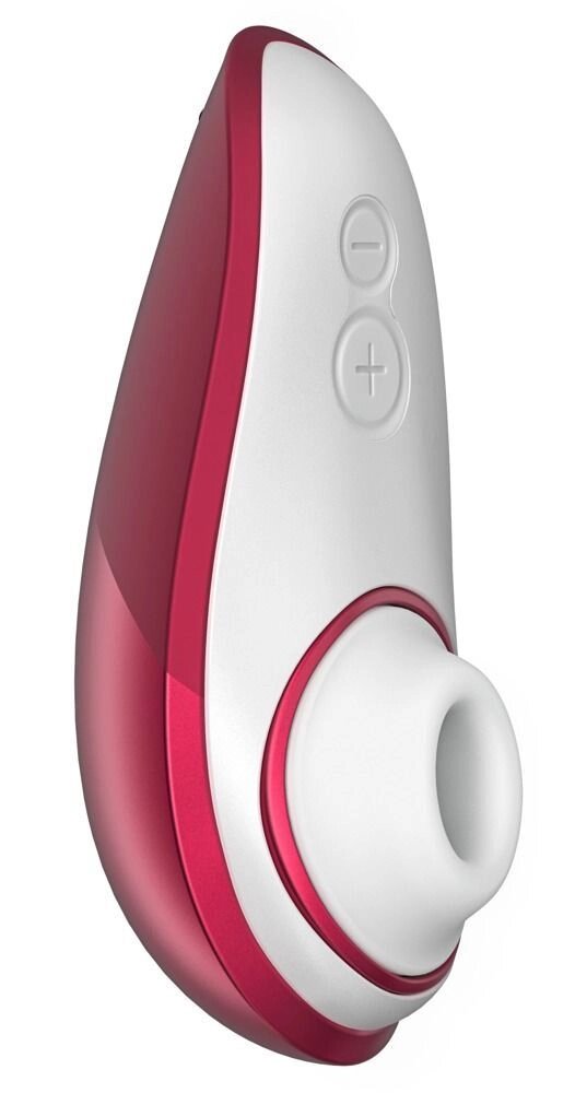 Вакуумний кліторальний стимулятор Womanizer Liberty Red, магнітна кришка, 2 насадки від компанії poppersoff Попперс Київ Україна. Купити з доставкою - фото 1