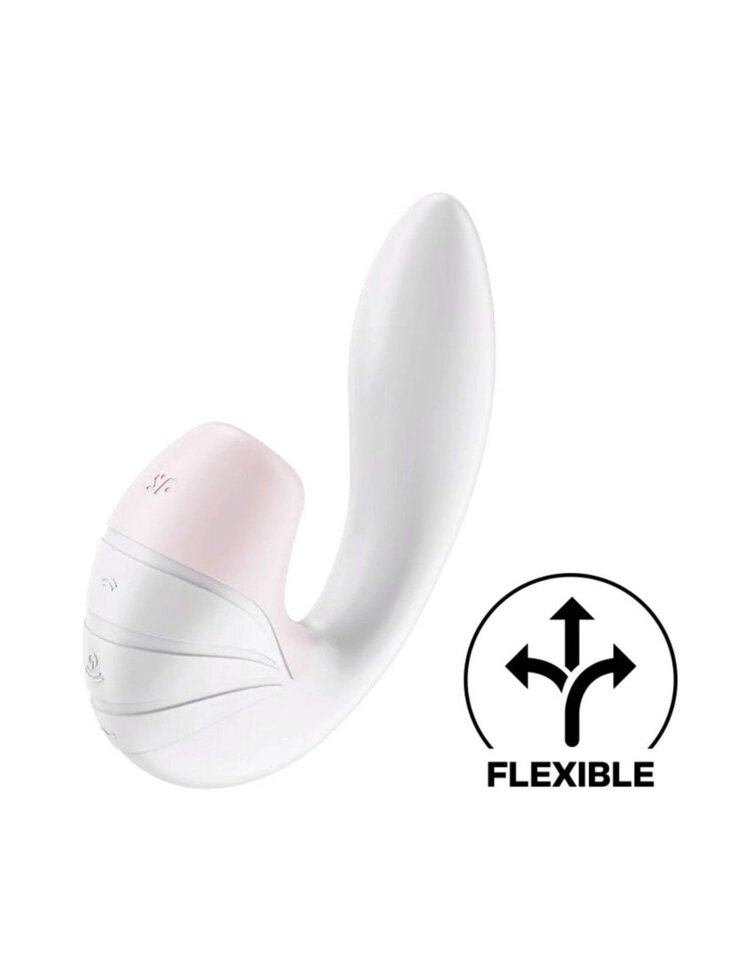 Вакуумний вібратор Satisfyer Supernova White, 2 положення багажника від компанії poppersoff Попперс Київ Україна. Купити з доставкою - фото 1