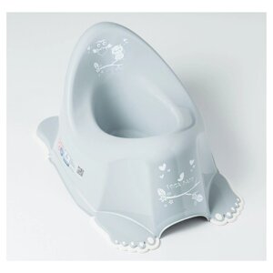 Горщик з антиковзаючим покриттям Tega OWLS Anti slip potty SO-001-106 grey (сірий)