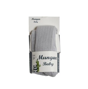 Колготки Mungan bambu 0-6 міс light grey, світло-сірий