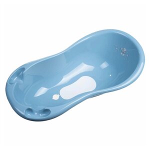 Ванна 100 см з пробкою і антиковзаючим килимком Maltex Bear Bathtub 100 cm with plug and anti-slip mat 2138_36 blue