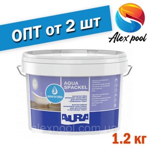 Aura Luxpro Aqua Spackel 1,2 кг, белая - Влагостойкая акриловая шпатлевка для внутренних и наружных работ