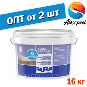 Aura Luxpro Aqua Spackel 16 кг, белая - Влагостойкая акриловая шпатлевка для внутренних и наружных работ