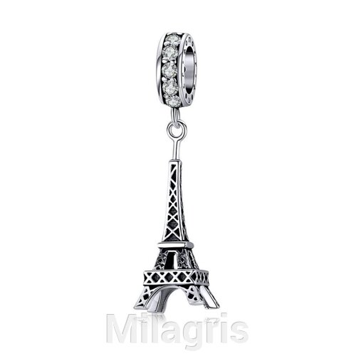 Срібна підвіска - шарм на браслет Ейфелева вежа "The Eiffel tower"