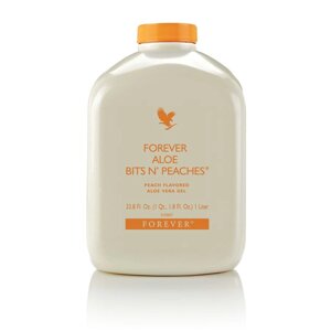 Натуральний Органічний Гель Алое Вера з Персиком, Форевер, США, Forever Aloe Bits`N Peaches, 1л