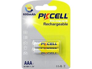 Акумулятор pkcell ni-MH AAA 600mah BL/2 (AAA600-2B)