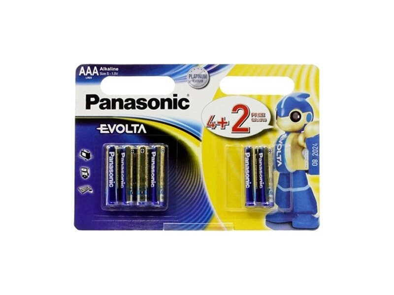 Акумулятор Panasonic AA bat Alkaline 4+2pc EVOLTA (LR6EGE/6B2F)}} від компанії DENIKA | ІНТЕРНЕТ МАГАЗИН - фото 1