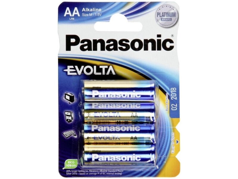 Акумулятор Panasonic AA bat Alkaline 4pcs EVOLTA (LR6EGE/4BP)} від компанії DENIKA | ІНТЕРНЕТ МАГАЗИН - фото 1