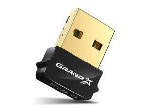 Bluetooth адаптер Grand-X 5.0 Realtek RTL8761B 7 devices aptX Low Energy (BT50G)