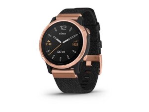 Cмарт-годинник Garmin Fenix 6S Pro Sapphire Rose Gold with Heathered Black Nylon Band (010-02159-37/36)