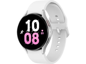 Cмарт-годинник Samsung Galaxy Watch5 44mm LTE Silver with White Sport Band (SM-R915NZSA)