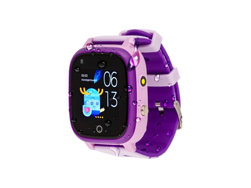 Дитячий розумний годинник AmiGo GO005 4G WIFI Thermometer Purple від компанії DENIKA | ІНТЕРНЕТ МАГАЗИН - фото 1