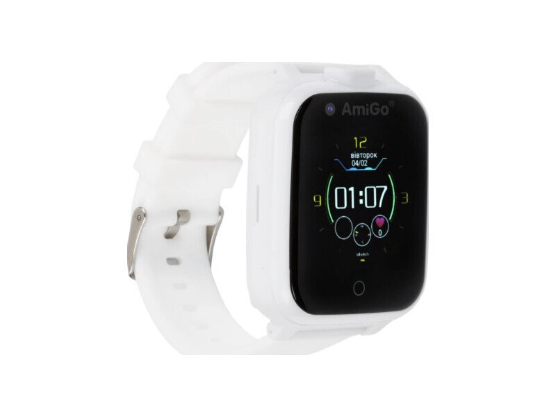 Дитячий розумний годинник AmiGo GO006 GPS 4G WIFI VIDEOCALL White від компанії DENIKA | ІНТЕРНЕТ МАГАЗИН - фото 1