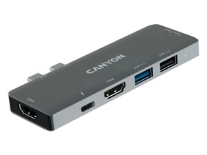 Док-станція для ноутбука Canyon USB Type-C Multiport Docking Station 7-in-1 (CNS-TDS05B)