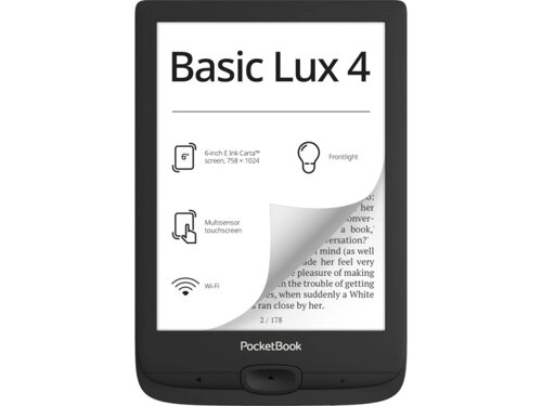 Електронна книга PocketBook 618 Basic Lux 4, Black (PB618-P-CIS)