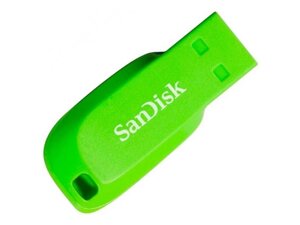 Флешка sandisk cruzer blade 32GB green (SDCZ50C-032G-B35GE)