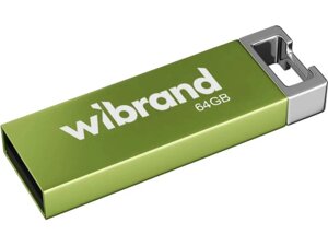 Флешка wibrand 64 GB chameleon green USB 2.0 (WI2.0/CH64U6lg)