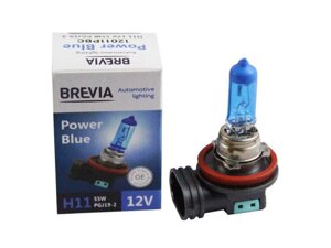 Галогенні лампи Brevia H11 12V 55W Power Blue 4200K (12011PBC)