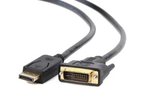 Кабель Cablexpert Display Port to DVI 24+1pin, 1.8m (CC-DPM-DVIM-1.8М)