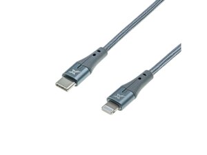 Кабель Grand-X USB-C/Lightning Gray 1m (CL-01)