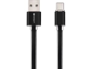 Кабель logan USB type-C - USB 2.0 type A 1 м black (EL120-010BK)