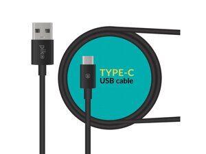 Кабель PIKO USB 2.0 AM to type-C 2.0m CB-UT12 black (1283126493850)